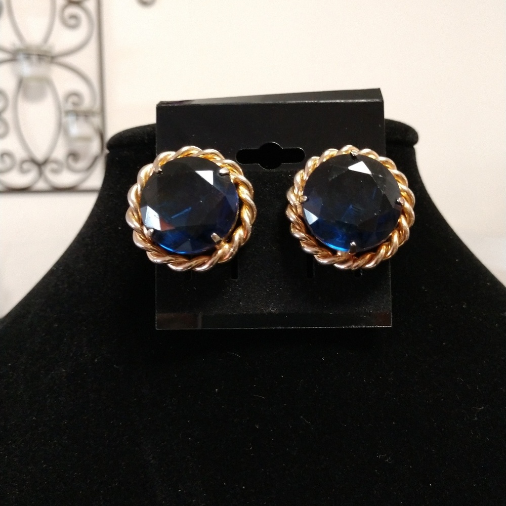 Marvella Ventage blue sapphire earrings  marvella